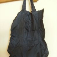 Einkaufstasche/ Geldbörse Kombination Nylon blau unbenützt-60er Jahre Mode