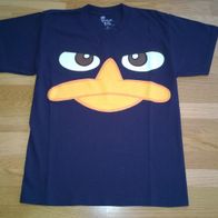 NEU T-Shirt Gr. 146 152 Agent P Perry das Schnabeltier Phineas und Ferb Shirt blau