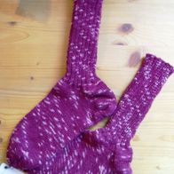 Handarbeit * Kuschelige Wollsocken aus Regia-Sockenwolle, Gr. 40/41 bordeaux (2)
