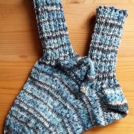 Handarbeit * Kuschelige Kindersocken aus Regia-Sockenwolle, Gr. 30/31 mehrfarbig