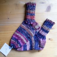 Handarbeit * Kuschelige Kindersocken aus Regia-Sockenwolle, Gr. 24/25 rot