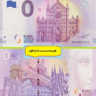 0 Euro Schein Firenze Basilica di Santa Croce SEAH 2018-1 ausverkauft Nr 3483