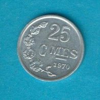 Luxemburg 25 Centimes 1970