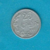 Luxemburg 25 Centimes 1957