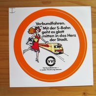 Aufkleber "Verbundfahren..." Sammlerstück selten aus den 80er Jahren