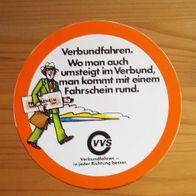 Aufkleber "Verbundfahren..." Sammlerstück selten aus den 80er (3)