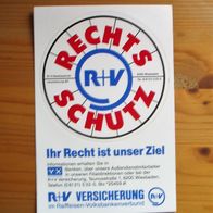 Sticker Aufkleber "Rechtsschutz R + V" Sammlerstück selten