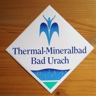 Aufkleber "Thermal-Mineralbad Bad Urach" Sammlerstück aus den 80er Jahren selten