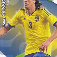 Panini Trading Card Fussball WM 2014 Jonas Olsson Road to Brazil aus Schweden