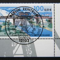 BRD MiNr 2178 Brücken Rendsburg Eckrand Ersttagsstempel Berlin