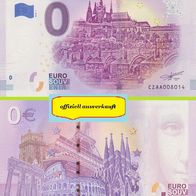 0 Euro Schein Praha CZAA 2018-1 ausverkauft Nr 8016