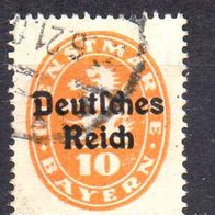 D. Reich Dienst 1920, Mi. Nr. 0035 / D35, Überdruck auf Bayern, gestempelt #06673