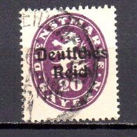 D. Reich Dienst 1920, Mi. Nr. 0037 / D37, Überdruck auf Bayern, gestempelt #06686