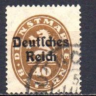 D. Reich Dienst 1920, Mi. Nr. 0039 / D39, Überdruck auf Bayern, gestempelt #06702
