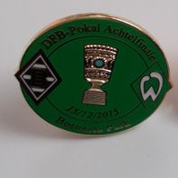 Werder Bremen Fussball Pin DFB Pokal 2015 bei Borussia Mönchengladbach