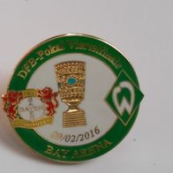 Werder Bremen Fussball Pin DFB Pokal 2016 bei Bayer Leverkusen (2)
