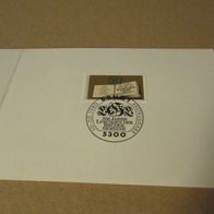 Seltene Ministerkarte 10.07.1980 250 jahre losungen der Brüder-Gemeine