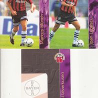 3x Bayer Leverkusen Panini Ran Sat1 Trading Card 1996