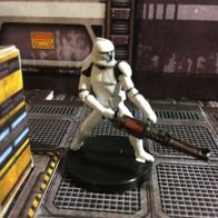 Star Wars Miniatures, Galaxy at War, #23 Clone with Repeating Blaster (ohne Karte)