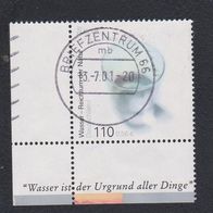 Briefmarke BRD: 2001 - 0,56 € - Michel Nr. 2185 + Ecke