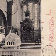 Alte AK s/ w Echternach - Sarcophage de St. Willibrord dans la Cathedrale von 1909