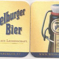 Wieselburger Bier, Österreich - alter Bierdeckel "Brauen aus Leidenschaft"