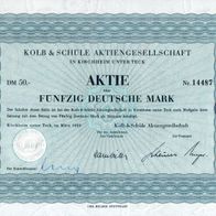 Kolb & Schüle AG 1969 50 DM