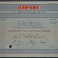 Leifheit Aktiengesellschaft 1984 500 DM