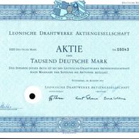 Leonische Drahtwerke Aktiengesellschaft 1973 1000 DM