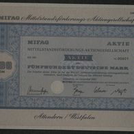 MIFAG Mittelstandsförderungs-Aktiengesellschaft 1982 500 DM