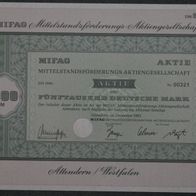MIFAG Mittelstandsförderungs-Aktiengesellschaft 1982 5000 DM
