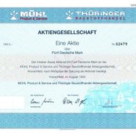 Mühl Product & Service und Thüringer Baustoffhandel Aktiengesellschaft 1995 5 DM