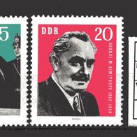 DDR 1962 80. Geburtstag von Georgi M. Dimitrow 893 - 894 postfrisch