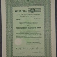 Naturella Südsaft Aktiengesellschaft Vorzüge 1961 200 DM