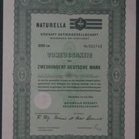 Naturella Südsaft Aktiengesellschaft Vorzüge 1962 200 DM