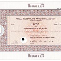 Pirelli Deutschland Aktiengesellschaft 1987 50 DM