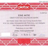 plettac Aktiengesellschaft 1993 50 DM