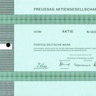 Preussag Aktiengesellschaft 1980 50 DM