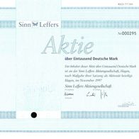 Sinn Leffers Aktiengesellschaft 1997 1000 DM