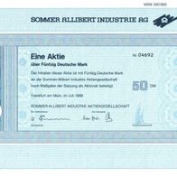 Sommer Allibert Industrie AG 1988 50 DM