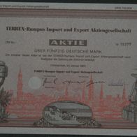 TERREX-Rumpus Import und Export Aktiengesellschaft 1985 50 DM