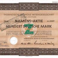 Thüringische Zellwolle Aktiengesellschaft Gronau (Westfalen) 1955 100 DM