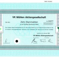 VK Mühlen Aktiengesellschaft 1992 500 DM