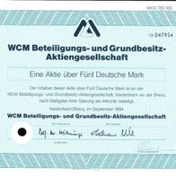 WCM Beteiligungs- und Grundbesitz-Aktiengesellschaft 1994 5 DM