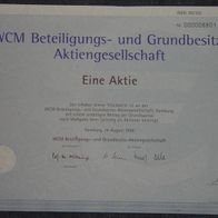 WCM Beteiligungs- und Grundbesitz-Aktiengesellschaft 1999 1 Stück