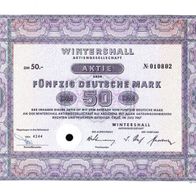 Wintershall Aktiengesellschaft 1967 50 DM