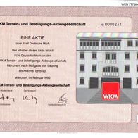 WKM Terrain- und Beteiligungs-Aktiengesellschaft 1996 5 DM