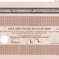 Wohnbau Schwarzwald Aktiengesellschaft 1980 50 DM