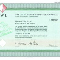 ZWL Grundbesitz- und Beteiligungs-AG 1996 50 DM