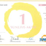 Sunlive Aktiengesellschaft 1 Stück